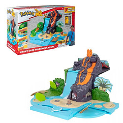 Pokemon PKW2366 Pokemon Mallette de transport Volcano Set de jeu Pikachu Figuine Battle Foldable