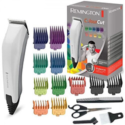 Tondeuse a Cheveux Remington HC5035 Coffret Cheveux Homme Color Cut, Cheveux 11 Sabots, Lames Auto-Affûtées Acier Inoxydable