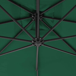 Acheter vidaXL Parasol de jardin en porte-à-feux avec mât en acier 300 cm Vert