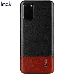 Imak Coque en TPU + PU peau rigide noir pour votre Samsung Galaxy S20 Plus 5G