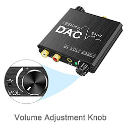 Avis 192KHz Numérique à Analogique Audio Converter, Réglage Du Volume, numérique Optique Coaxial à Analogique Stéréo L/R RCA et 3.5mm Jack Convertisseur