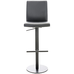 Non Tabouret de bar Cadiz simili cuir noir