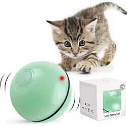 Jouet Interactif pour Chat, balle Auto-Rotative à 360 degrés, jouet d'exercice à LED de Chargement USB, balles Interactives Rotatives Automatiques pour la prise de Chatons Chaton et