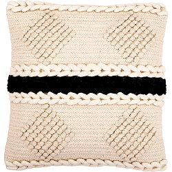 ICONIK INTERIOR Coussin de style boho Bali - Housse et Rembourrage inclus - Suspiria Noir