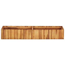 Maison Chic Jardinière,Lit surélevé de jardin - Bac à fleurs - pot de fleur 150x30x25 cm Bois massif d'acacia -GKD80646