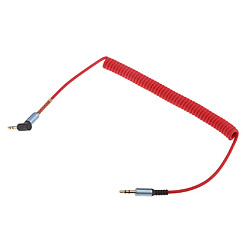 Acheter 3,5 mm m à m câble de câble en forme de l prise jack audio à angle droit rouge