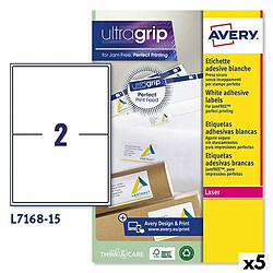 Etiquettes pour Imprimante Avery L7168 199,6 x 143,5 mm Blanc 15 Volets (5 Unités)