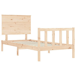 Acheter vidaXL Cadre de lit sans matelas bois de pin massif