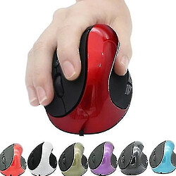 Universal Souris de souris verticale ergonomique sans fil optique pour ordinateur portable PC, rouge