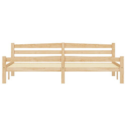 Avis vidaXL Cadre de lit sans matelas bois massif de pin 200x200 cm