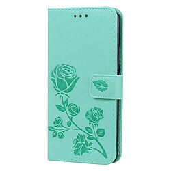 Wewoo Housse Coque Étui en cuir PU à rabat horizontal relief avec support et fentes pour cartes et portefeuille Huawei Honor 20 Pro vert