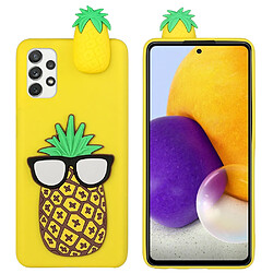 Coque en TPU antichoc, avec décoration de figurines 3D ananas pour votre Samsung Galaxy A53 5G