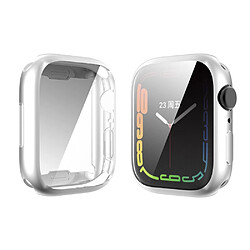 Coque en TPU ENKAY électroplaqué, argent pour votre Apple Watch Series 7 45mm