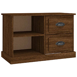 vidaXL Meuble TV chêne marron 73x35,5x47,5 cm bois d'ingénierie