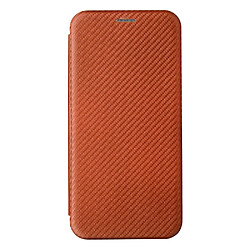 Coque en TPU + PU texture en fibre de carbone, auto-absorbée, anti-chute, avec sangle orange pour votre Vivo iQOO 8