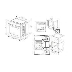 Four intégrable multifonction 72l 60cm a+ pyrolyse b300 noir - BBIS13300XPE - BEKO