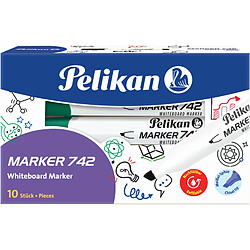 Pelikan Marqueur à tableau blanc 742, pointe biseautée, vert ()