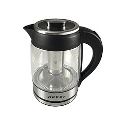 BEPER BB.103 Bouilloire electrique en verre - 1,8 L - 2200 W - Noir