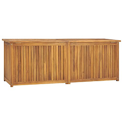 Helloshop26 Boîte coffre de jardin 150 x 50 x 55 cm bois massif de teck 02_0012988