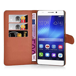 Cadorabo Coque Honor 6 PLUS Etui en Brun