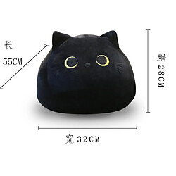 Avis Universal 50cm noir mignon mignon chat peluche plastique oreiller dessin animé animal chat peluche jouet cadeau de la Saint-Valentin coussin de sommeil | oreiller de luxe