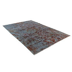 Vidal Tapis de laine 291x190 Bleu Vintage Royal pas cher