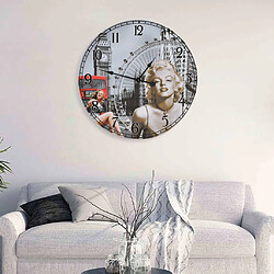 vidaXL Horloge murale vintage 60 cm