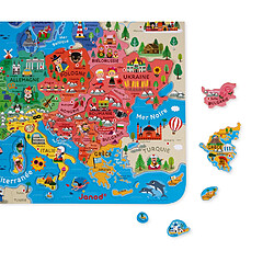 Avis Juratoys-Janod puzzle carte europe magnetique