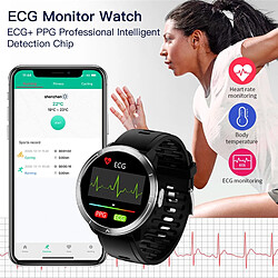 Avis Universal Smartwatch ECG Artificial Intelligence Report Heart Rate Monitoring IP67 Weather Temperature Monitoring Fitness Tracker Smartwatch Men | Smartwatches (Silver)