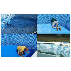 Avis Liner rail d'accroche mosaïque 50/100ème - piscine hors sol gré ronde Ø 350 x h.132 cm