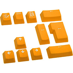 Ducky Channel Ensemble de 11 capuchons de touches Ducky PBT Double Shot - Jaune