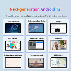 Tablette Tactile 10.1" - Clavier + Cas - VANWIN P70 - 8 core - Dual SIM 4G - WiFi - 8000mAh - 8 Go RAM - 256 Go ROM -Bluetooth GPS Or