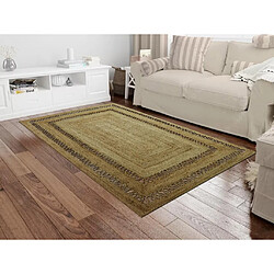 Vente-Unique Tapis tressé ajouré 100% jute - 160 x 230 cm - Naturel - JARAVI