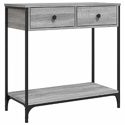 Maison Chic Table console | Meuble d'entrée | Table d'appoint sonoma gris 75x34,5x75 cm bois d'ingénierie -GKD89851