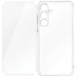 4smarts Coque pour Samsung Galaxy A55 Rigide avec Verre Trempé 9H Transparent