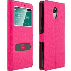 Ipomcase Coque Etui Décrochage Appel WIKO ROBBY Rose