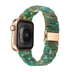 Sangle de montre en résine pour le groupe de montre Apple Watch Emerald Green pour 42 mm 44 mm 45 mm