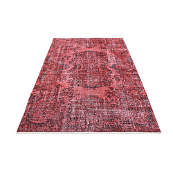 Avis Vidal Tapis de laine 239x145 rouge Ultra Vintage