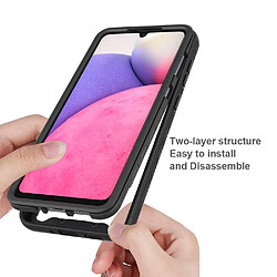 Coque en TPU + acrylique noir pour Samsung Galaxy A33 5G