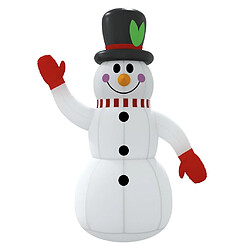 Avis vidaXL Bonhomme de neige gonflable avec LED 225 cm