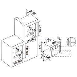 Avis Four intégrable multifonction 60l 60cm a catalyse inox - afscw21ixn - AIRLUX