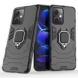 Htdmobiles Coque pour Xiaomi Poco X5 5G / Redmi Note 12 5G - housse etui rigide anti choc + film ecran - NOIR