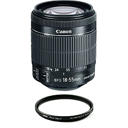 CANON EF-S 18-55mm F3.5-5.6 IS STM (White Box) + HOYA 58mm PRO 1D Protector