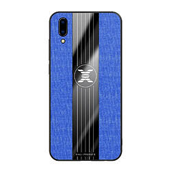 Wewoo Coque Souple Pour Vivo Y93 XINLI étui de protection TPU antichoc Texture Bleu