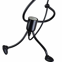 Avis Stoex Lustre Suspension Fer Gens Design Petite Personne Créatif Luminaire pour Salon Chambre Enfant, E27 Noir