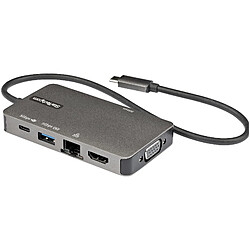 StarTech.com - DKT30CHVPD2 - Adaptateur Multiports USB-C, HDMI 4K ou VGA, Mini Dock Type-C, 100W PD, 3x USB-A