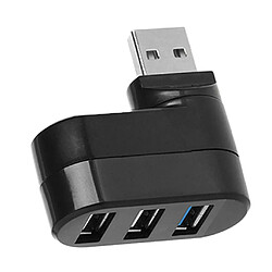 Concentrateur 3 ports rotatif à 180 degrés usb 3.0 + 2 usb 2.0 séparateur d'adaptateur blanc