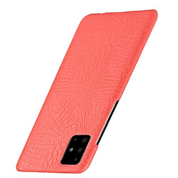 Avis Wewoo Coque Pour Galaxy A51 Crocodile antichoc Texture PC + étui en PU rouge