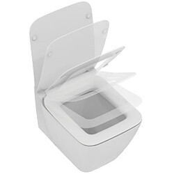 Ideal Standard - Pack WC suspendu Aquablade avec abattant ultra-fin frein de chute blanc - STRADA II