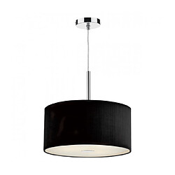 Luminaire Center Suspension Zaragoza noir 3 ampoules